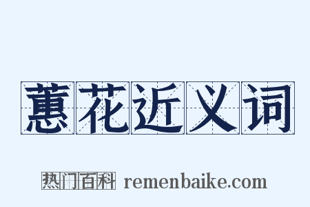 蕙花近义词是什么意思的图片